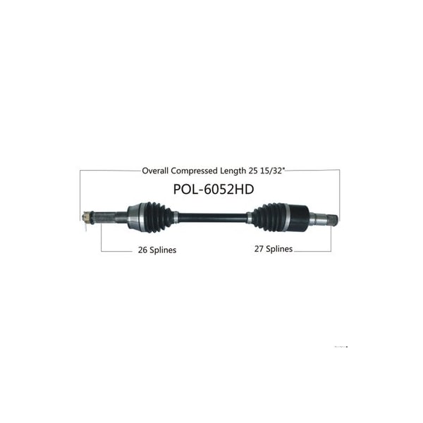 Wide Open Heavy Duty CV Axle for POL HD REAR RIGHT 900 RANGER DIESEL 11-14 POL-6052HD - main